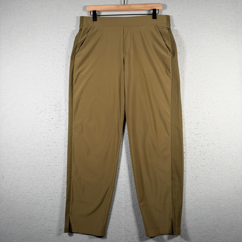 Athleta Brooklyn Heights High Rise Tapered Pants Olive Brown 198671 Size 10 Mens